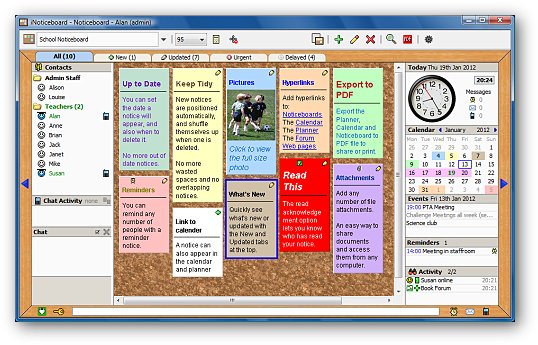 iNoticeboard Window