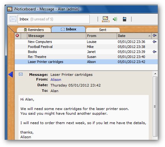 Messaging Inbox