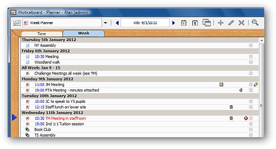 Planner List View