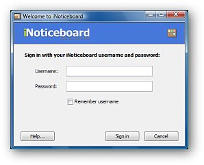 Sign in Window
