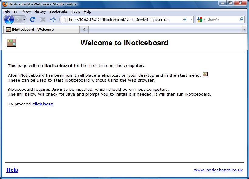 Browser start page
